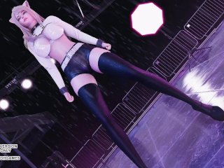 [Mmd] Solar - Spit It Out Ahri Evelyn Seraphine Sexy Kpop Dance 4K League Of Legends Kda