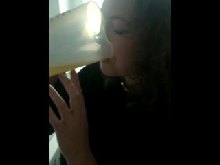 Swallowing My Dom's Piss For A Whole Day (3/6)