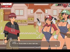 Spooky Milk Life [ Taboo hentai game PornPlay] Ep.4 outdoor threesome with the mario sisters