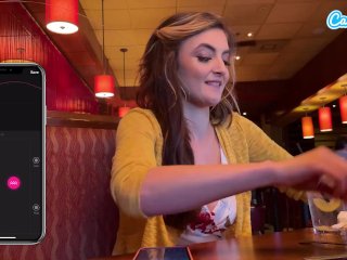 Cumming In Public With My Interactive Toy Gave_Me A_Huge Wet Orgasm_At Lunch