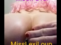MissLexiLoup trans female hot curvy ass up the butt with a plastic tube promo rectal orgasms 2023