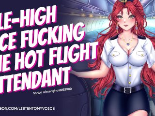 Facefucking The Slutty Flight Attendant [Asmr] [Audio] [Deepthroat] [Submissive Slut] [Sloppy Bj]