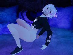 VRChat Femboy has some fun with a big toy - Quck Test Video