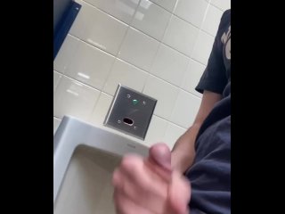 Jerking At A Crowded Urinal