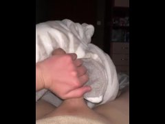 Boy woke up with a Huge boner