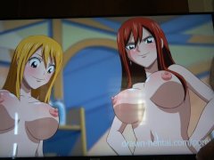 Threesome With A Massive Creampie In Fairy Tail
