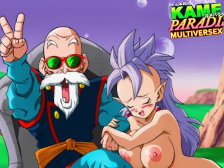 Kame Paradise 3 - West Kai Has Sex With Roshi And His Huge Cock (Uncensored)