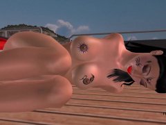 Animated 3D cartoon sex video of a Indian looking cute girl