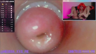 xxs_pie - Kinky Leeloo masturbates using a vibrator and endoscope and gets a very wet orgasm