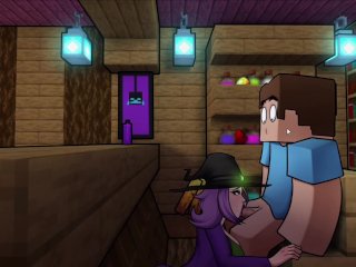 HornyCraft Step Witch Is Sucking Cock While_Steve SimpingOn Alex