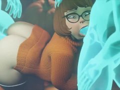 Velma Taged Teamed By Horny Ghosts