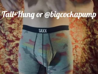 big cock underwear try on pumping