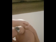 Milf finger fucked in ass & pussy quivering orgasm
