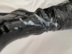 Cumshot Compilation - Slow-Mo And Close Up Juicy Cum Loads All Over My Latex And Leather