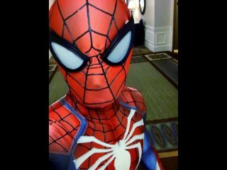 Spiderman Insomniac Hotel Jerk Off And Cum Twice