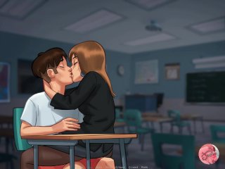 Summertime Saga #17 - Kissing With The French Teacher At School - Gameplay