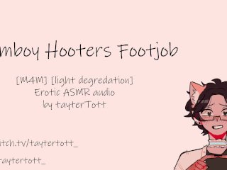 Femboy Hooters Footjob [Yaoi Asmr] [M4M] Erotic Asmr Audio