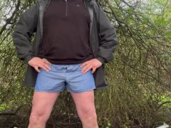 Pissing myself outdoors in public