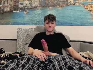 Cute Twink Jerking Off A Fat Cock