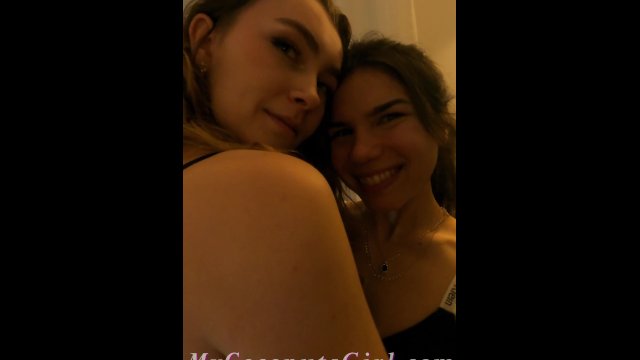 Cute teens with HUGE ass getting horny!