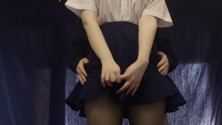 MASTURBATE A SHY JAPANESE SCHOOLGIRL AFTER SHE HAS FINISHED HER STUDY