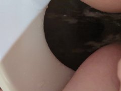 Chubby Girl Desperate Piss After Work Function