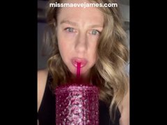Thirsty? This MILF will show you how it's done.