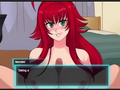 Rias Gremory pleases her new chess piece