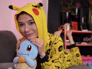 Squirtle Is No Match For Mae Rainz And Get's Destroyed In Her Squirt! - Oiled And Dripping!