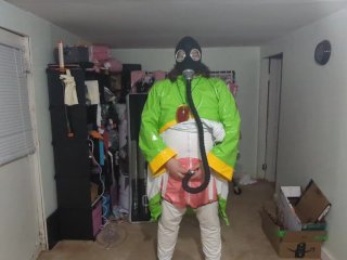 Pvc Suit Gasmask Breathplay And Cosplay
