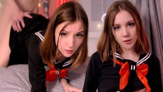 Schoolgirl When She Saw My Dick 4K Cute Japan Schoolgirl Stopped Being Shy