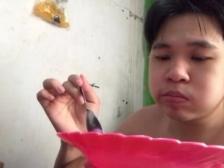Makan Nasi Bayam Dan Tahu Telur Asin Part 35