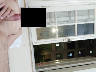 Risky Masturbation Flashing At Open Window Front Neighborhood 2