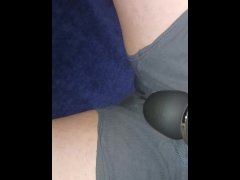 Post-orgasm piss in bed