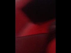 Sexy Latino jerking off while a group of me watch in adult theater