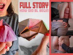 College work at a friend's house and a naughty game. Just like that she fell in love with blowjob!