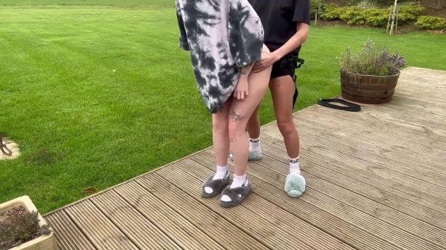 Lesbians almost get caught fucking in public (more on onlyfans@girlsonfilm333)