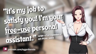 Your Promotion Comes with a Free-Use Personal Assistant [virgin listener] [ASMR erotic audio]