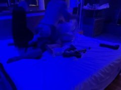An anal intensive training. Femdom destroying a sub ass with huge dildos and massive fisting