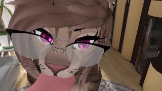 While Their Parents Are At Work FUTA Furry Stepsisters Fuck For The First Time Vrchat