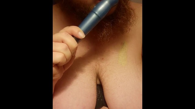 Transman Blow Job - FtM Trans Man with Beard Gives Sloppy Blowjob to Vibrator / PornHub porn /  Tube 1 Me