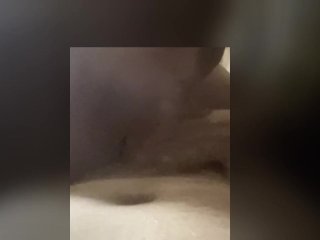 Deep Throating Husband's Cock and Swallowing Loads of Cum in His Utility Trailer