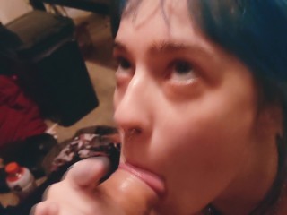 Cute Tiny Teen Sensually Sucks My Cock, Makes Me Moan
