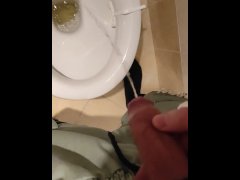 pee in public toilet