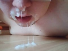 Boy eating his own cum Compilation II