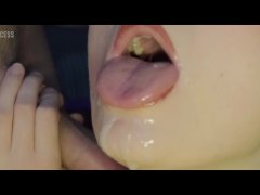 Gave her a lot of CUM in her mouth