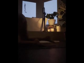 Naked Yoga Beautiful Blonde Pregnant Wife_Doing Yoga_Before Fucking