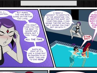 Teen Titans - Emotional Illness Pt.1 - Robin Fucks Starfire in thePool While_Raven Watches