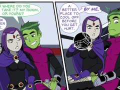 Teen Titans Emotobat Sickness Part 4 - Threesome Robin with Vin and Starfire