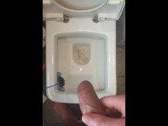 Pissing with the perfect cock